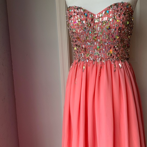 Pink prom dress (donated) - Picture 7 of 10